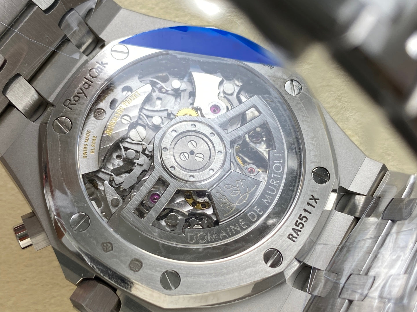 Royal Oak Chrono 26240 SS APSF 1:1 Best Edition Purple Dial on SS Bracelet SA4401 Super Clone V2 (Free Sprung)