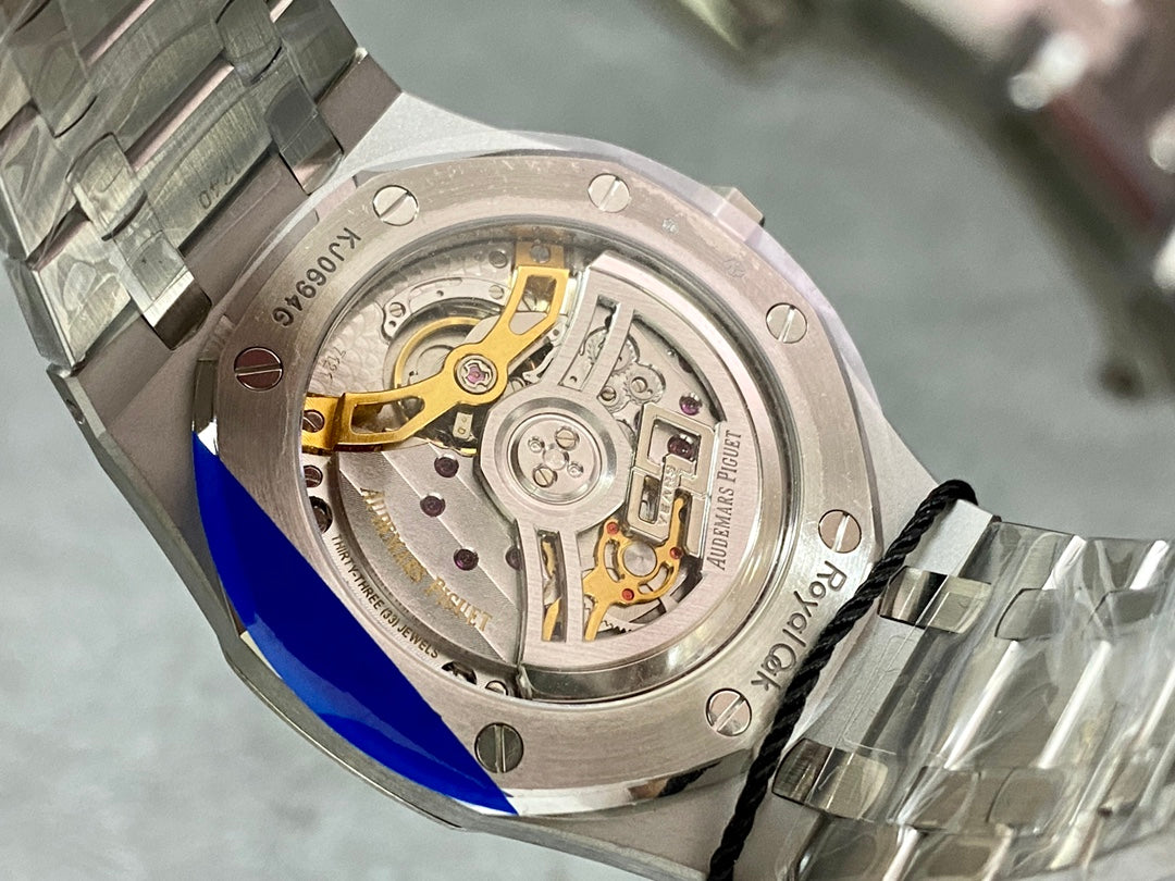 Royal Oak 39mm 16202 "50th Anniversary" SS ZF 1:1 Best Edition Green Textured Dial on SS Bracelet A7121