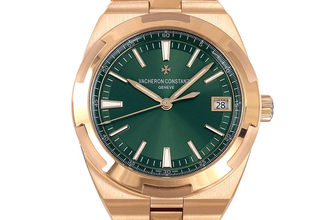 Overseas 4520V RG V2 ZF 1:1 Best Edition Green Dial On RG Bracelet Super Clone A5100