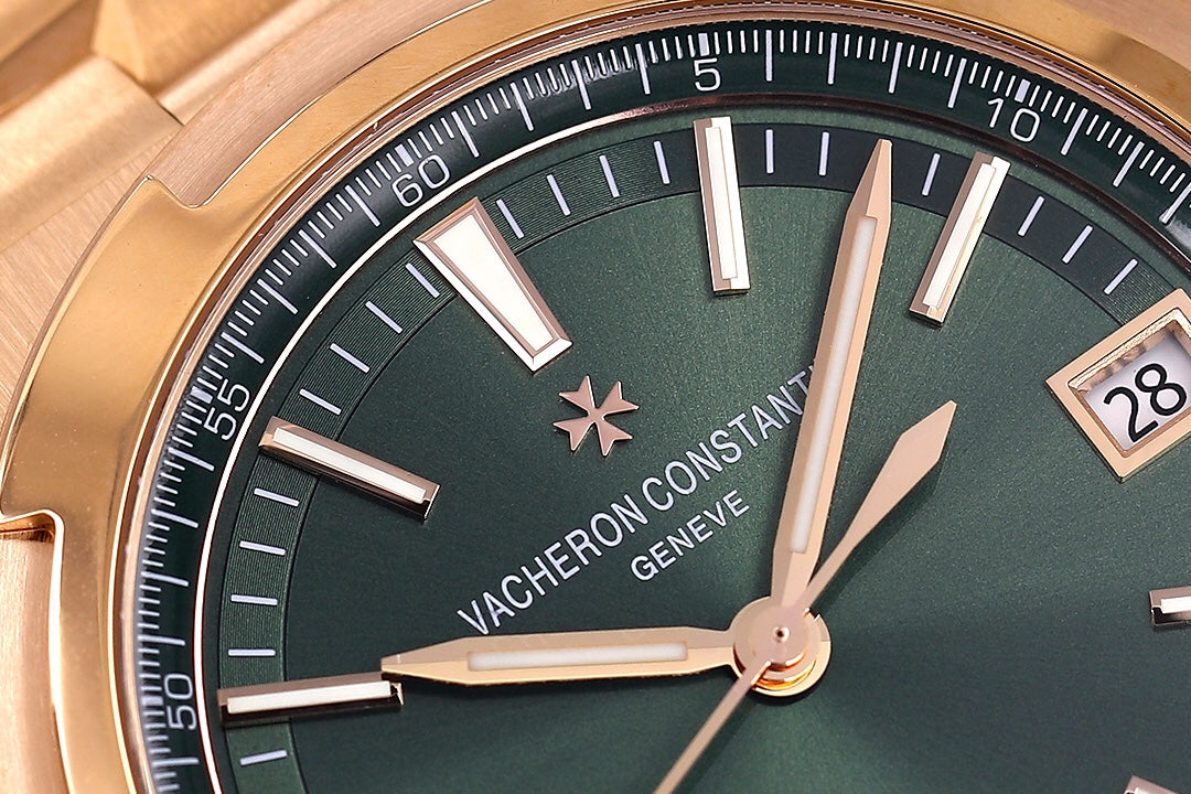 Overseas 4520V RG V2 ZF 1:1 Best Edition Green Dial On RG Bracelet Super Clone A5100