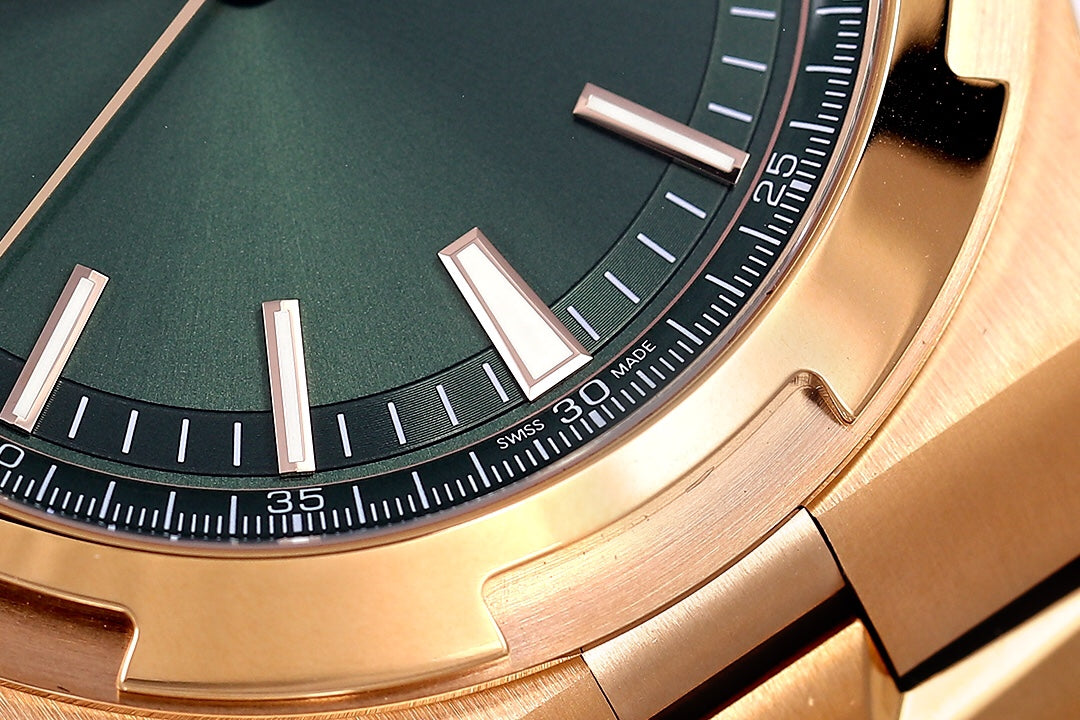 Overseas 4520V RG V2 ZF 1:1 Best Edition Green Dial On RG Bracelet Super Clone A5100