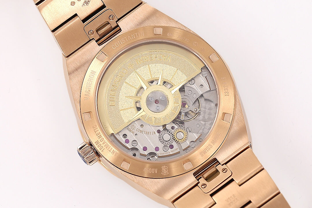 Overseas 4520V RG V2 ZF 1:1 Best Edition Green Dial On RG Bracelet Super Clone A5100