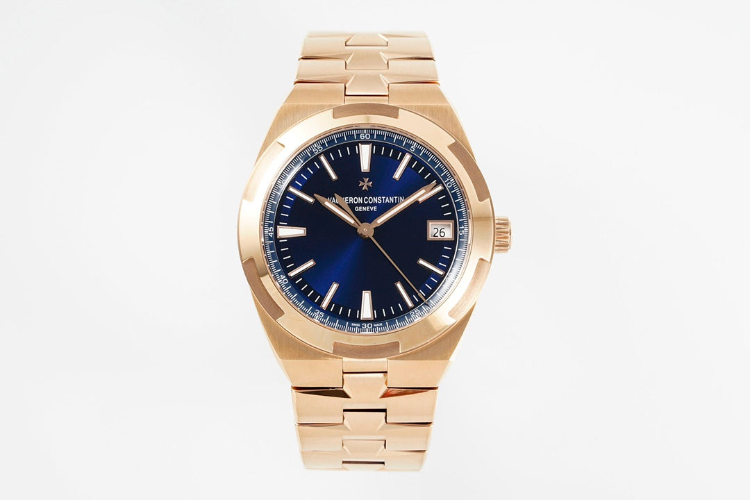 Overseas 4520V RG V2 ZF 1:1 Best Edition Blue Dial On RG Bracelet Super Clone A5100