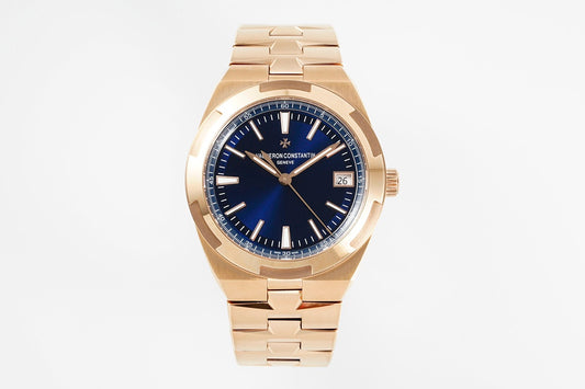 Overseas 4520V RG V2 ZF 1:1 Best Edition Blue Dial On RG Bracelet Super Clone A5100