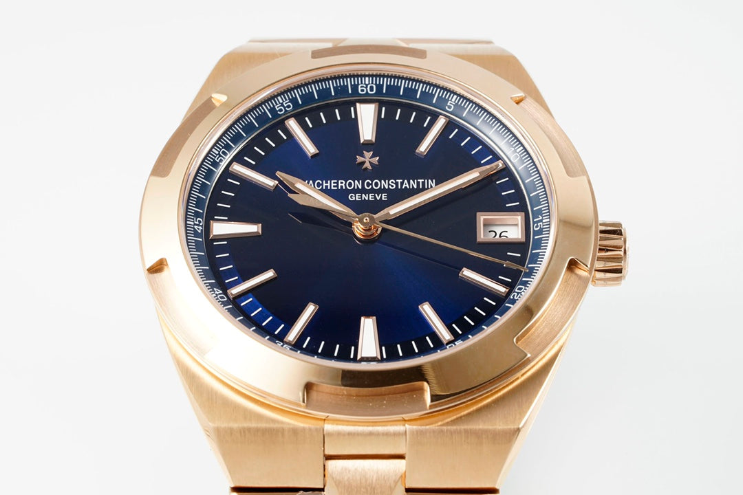 Overseas 4520V RG V2 ZF 1:1 Best Edition Blue Dial On RG Bracelet Super Clone A5100