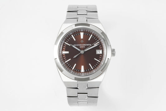 Overseas 4500V SS ZF 1:1 Best Edition Brown Dial On SS Bracelet Asian Super Clone 5100 V2