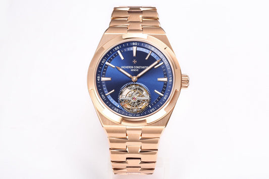 Overseas Tourbillon RG BBS Best Edition Blue Dial on RG Bracelet