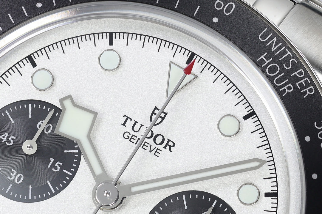 Black Bay Chrono SS ZF 1:1 Best Edition White/Black Dial on SS Bracelet A7750