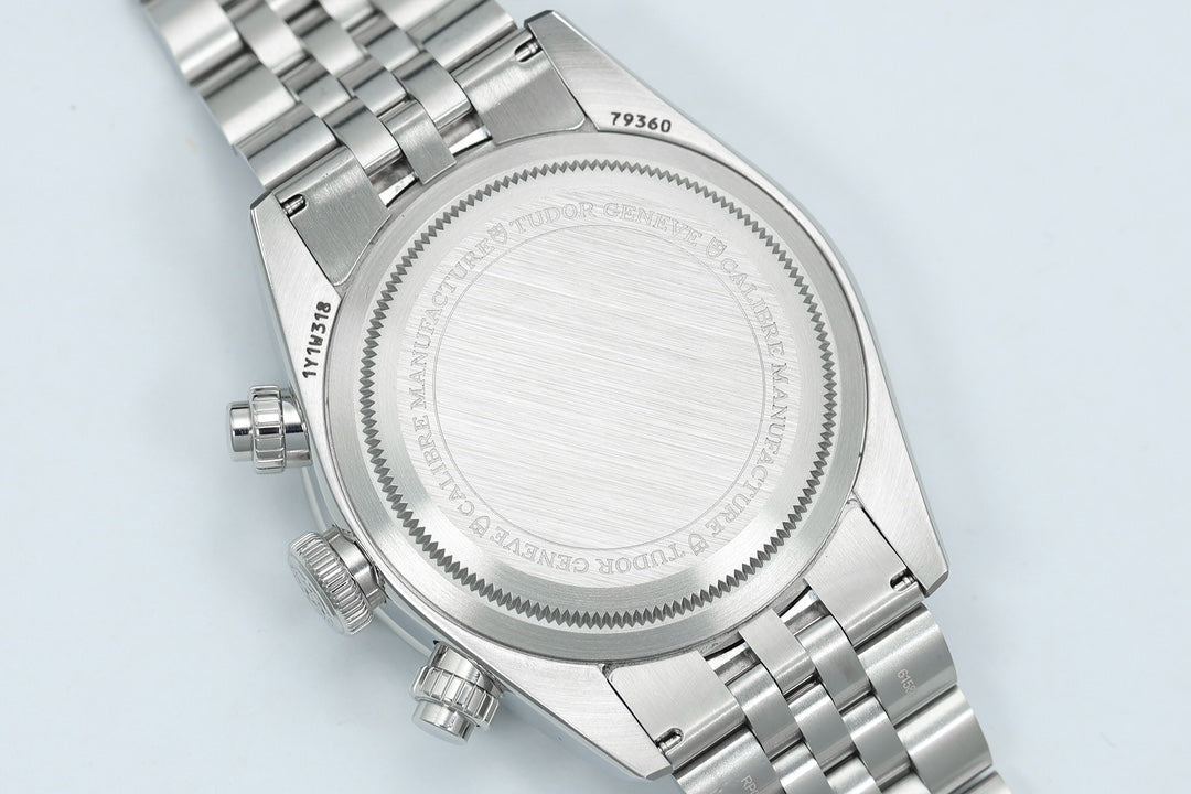 Black Bay Chrono SS ZF 1:1 Best Edition White/Black Dial on SS Bracelet A7750