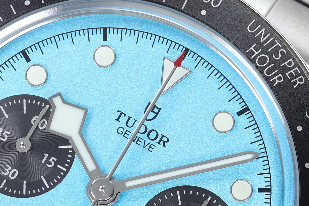 Black Bay Chrono SS ZF 1:1 Best Edition Tiffany Blue Dial on SS Bracelet A7750