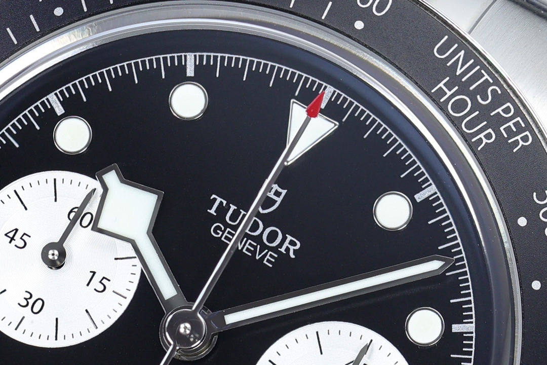 Black Bay Chrono SS ZF 1:1 Best Edition Black/White Dial on SS Bracelet A7750