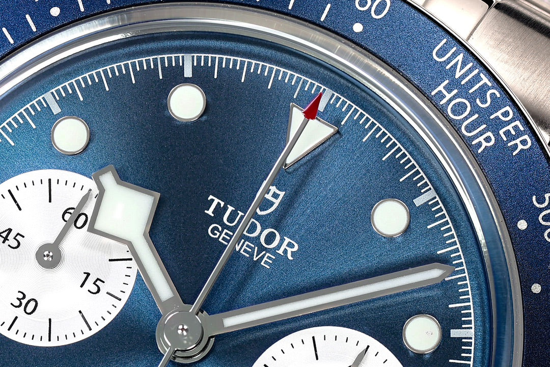 Black Bay Chrono SS ZF 1:1 Best Edition Blue/White Dial on SS Bracelet A7750