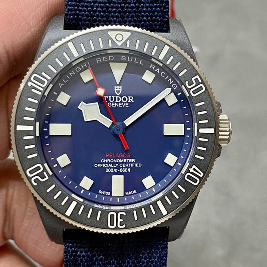 Pelagos FXD m25707kn M+F 1:1 Best Edition Blue Dial on Nylon Strap 8N24
