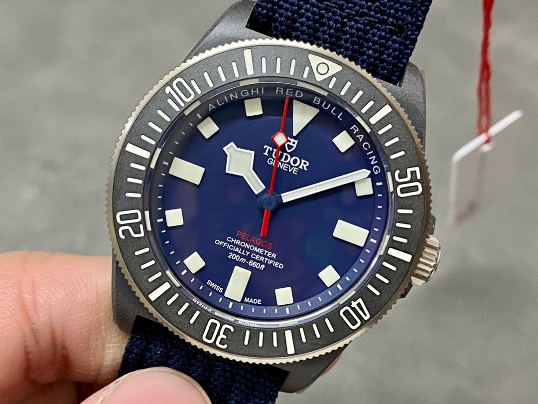 Pelagos FXD m25707kn M+F 1:1 Best Edition Blue Dial on Nylon Strap 8N24