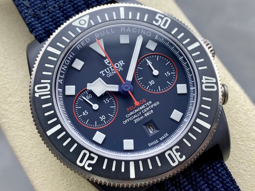 Pelagos FXD Chrono m25807kn M+F 1:1 Best Edition on Blue Nylon Strap A7750