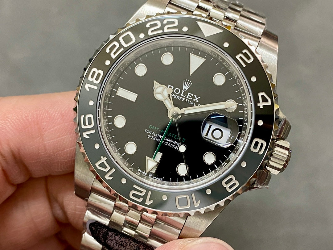 GMT-Master II 126710 GRNR Black/Gray Ceramic Clean Factory 1:1 Best Edition on Jubilee Bracelet DD3285 CHS V3