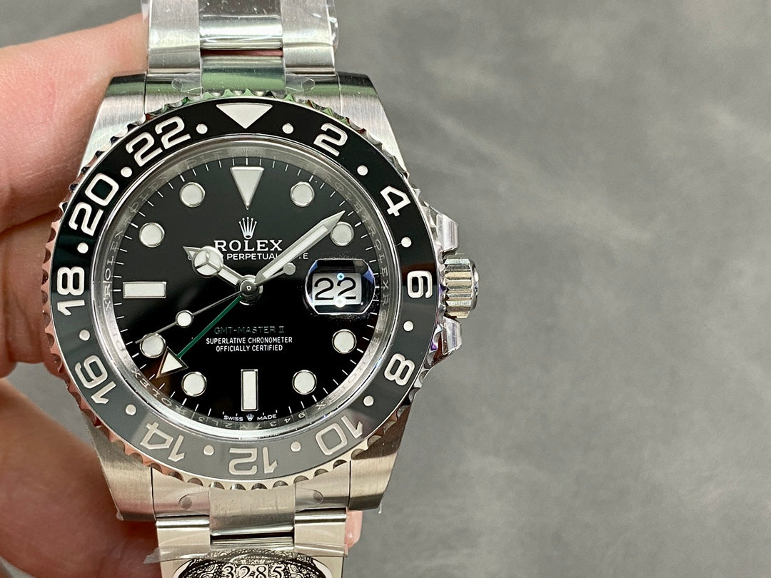 GMT-Master II 126710 GRNR Black/Gray Ceramic Clean Factory 1:1 Best Edition on Oyster Bracelet DD3285 CHS V3