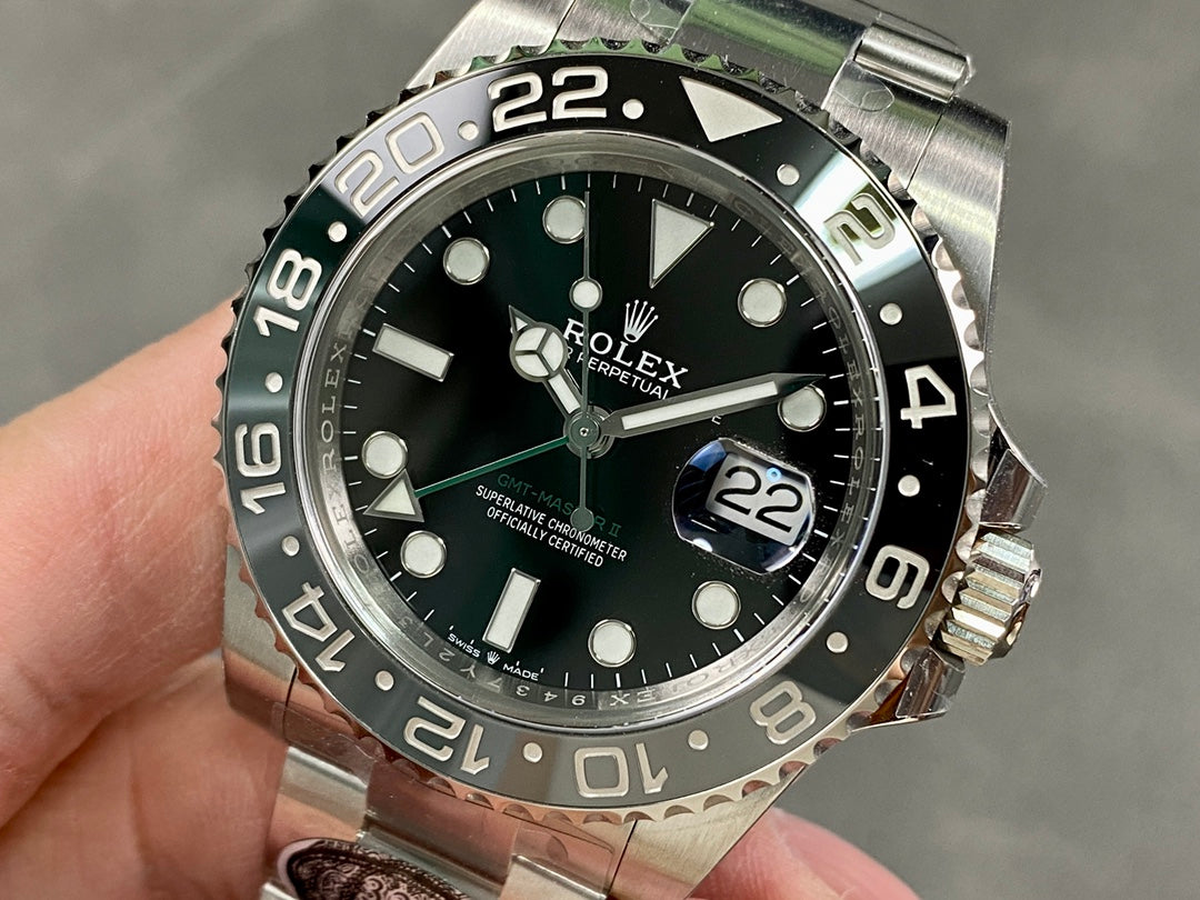 GMT-Master II 126710 GRNR Black/Gray Ceramic Clean Factory 1:1 Best Edition on Oyster Bracelet DD3285 CHS V3