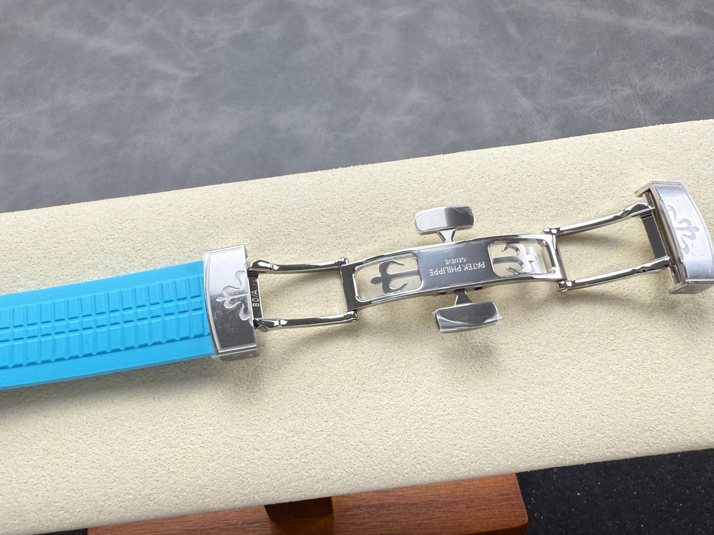 Aquanaut 5167 SS DDF 1:1 Best Edition Gray Dial On Blue Strap Super Clone DD330