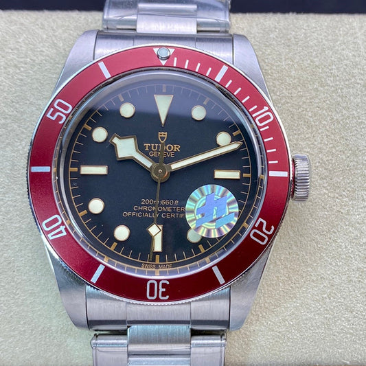 Heritage Black Bay Red Bezel ZF 1:1 Best Edition on SS Bracelet A2824 V5
