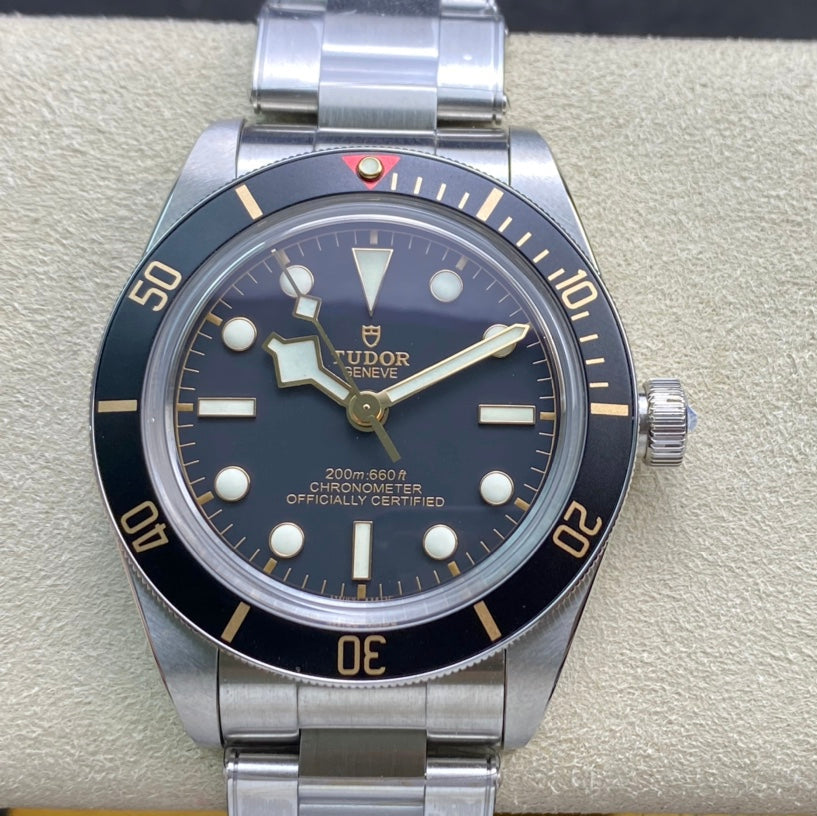 Black Bay Fifty Eight 39mm SS ZF 1:1 Best Edition Black Dial on SS Bracelet A2824 V5