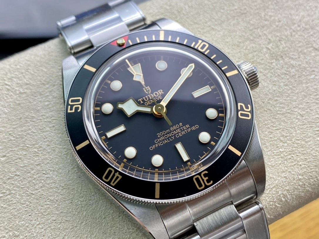 Black Bay Fifty Eight 39mm SS ZF 1:1 Best Edition Black Dial on SS Bracelet A2824 V5