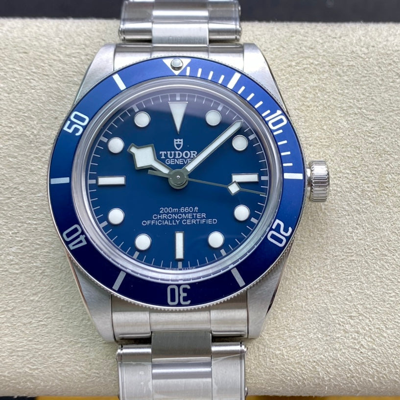 Black Bay Fifty Eight 39mm SS ZF 1:1 Best Edition Blue Dial on SS Bracelet A2824 V5