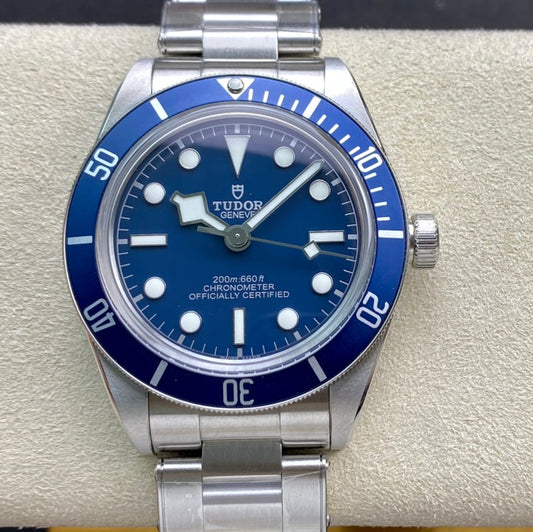 Black Bay Fifty Eight 39mm SS ZF 1:1 Best Edition Blue Dial on SS Bracelet A2824 V5