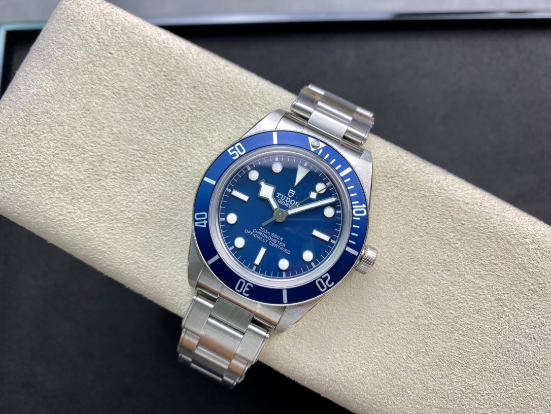 Black Bay Fifty Eight 39mm SS ZF 1:1 Best Edition Blue Dial on SS Bracelet A2824 V5