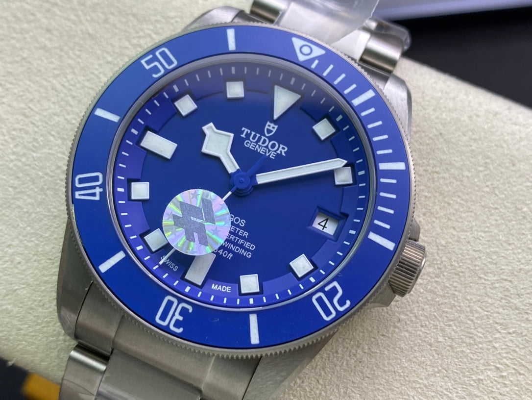 Pelagos Blue ZF 1:1 Best Edition Blue Dial on Titanium Bracelet A2824 V5