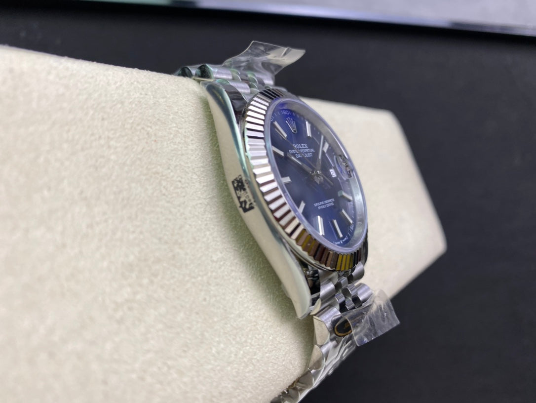 DateJust 41 126334 Clean 1:1 Best Edition 904L Steel Blue Stick Dial on Jubilee Bracelet DD3235