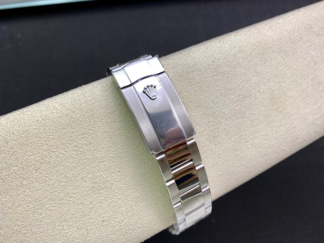 DateJust 41 126334 Clean 1:1 Best Edition 904L Steel Gray Dial Green Roman on Oyster Bracelet DD3235