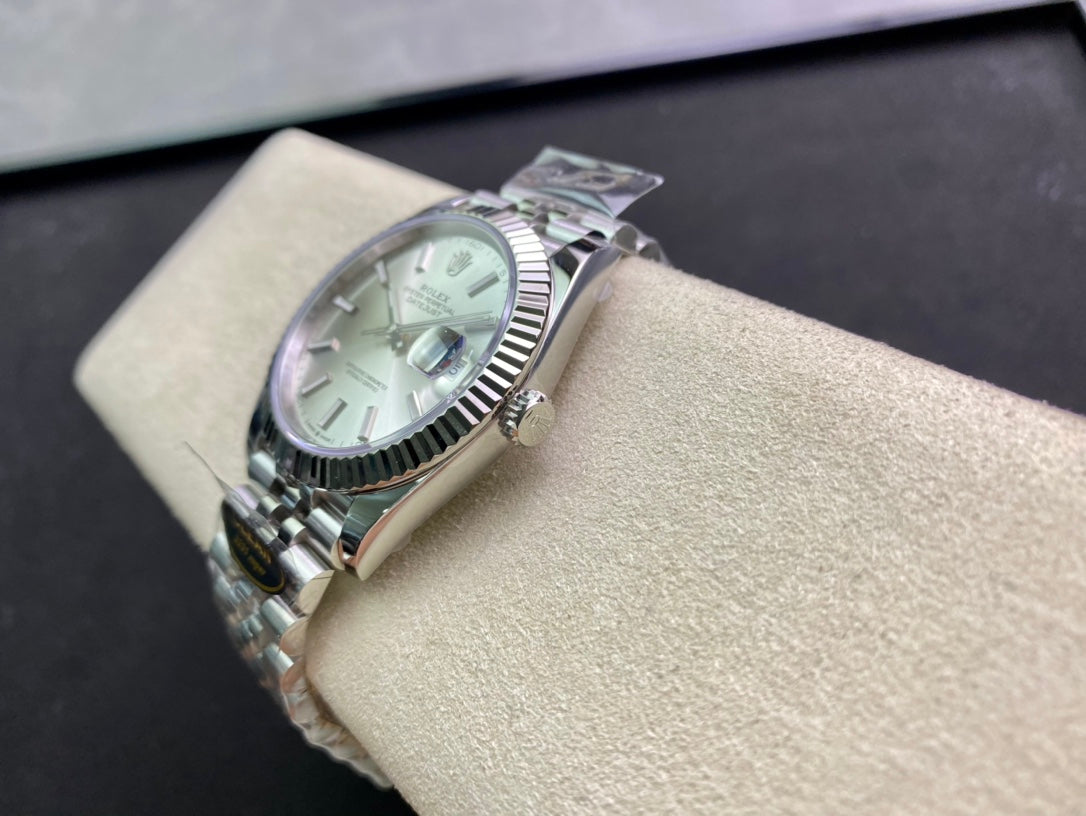 DateJust 41 126334 Clean 1:1 Best Edition 904L Steel Silver Stick Dial on Jubilee Bracelet DD3235