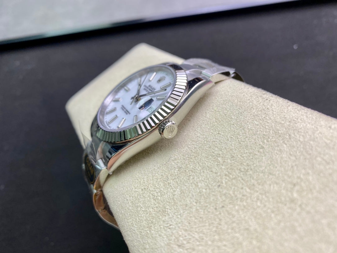 DateJust 41 126334 Clean 1:1 Best Edition 904L Steel White Stick Dial on Oyster Bracelet DD3235
