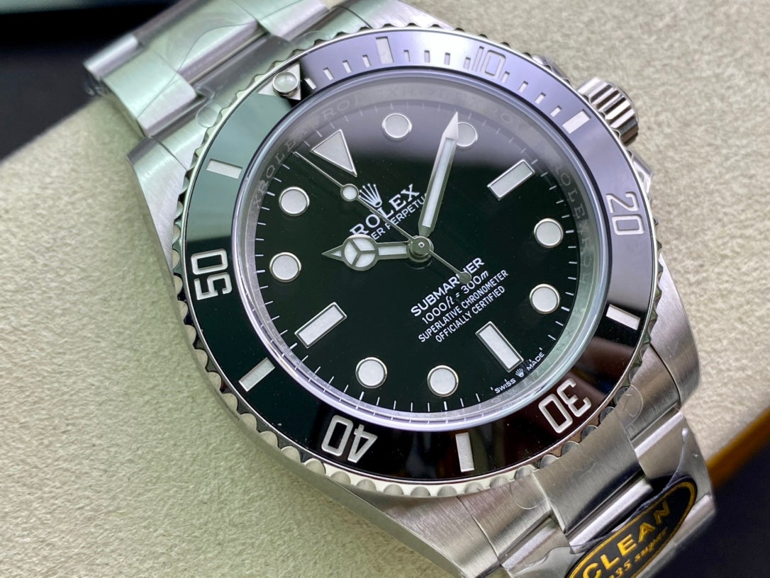 Submariner 41mm 124060 No Date 904L Steel Clean 1:1 Best Edition VR3230