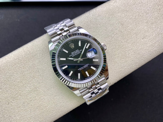 DateJust 41 126334 Clean 1:1 Best Edition 904L Steel Black Stick Dial on Jubilee Bracelet DD3235