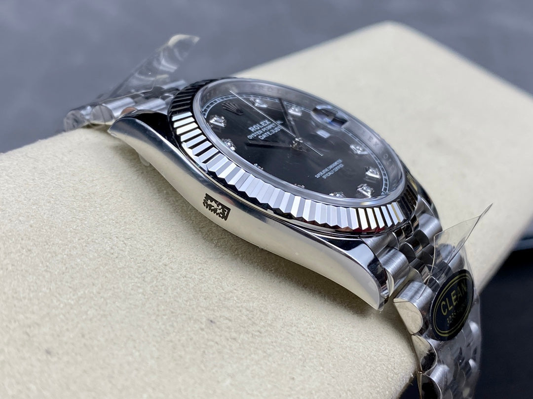 DateJust 41 126334 Clean 1:1 Best Edition 904L Steel Gray/Moissanite Dial on Jubilee Bracelet DD3235