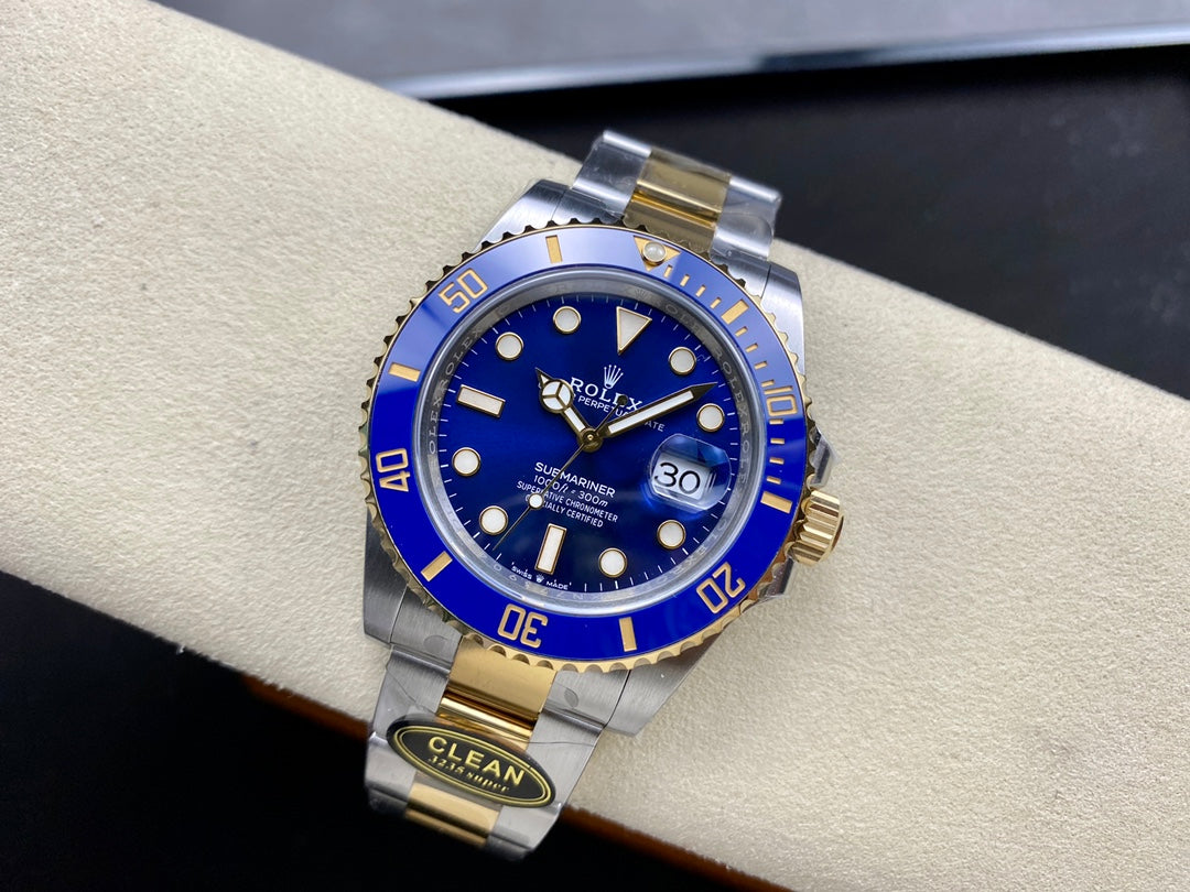 Submariner 126613 LB SS/YG Blue Ceramic 904L Steel Clean 1:1 Best Edition VR3235