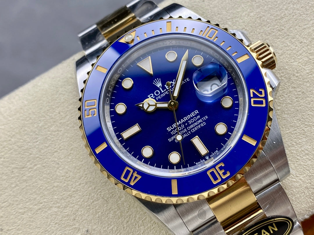 Submariner 126613 LB SS/YG Blue Ceramic 904L Steel Clean 1:1 Best Edition VR3235