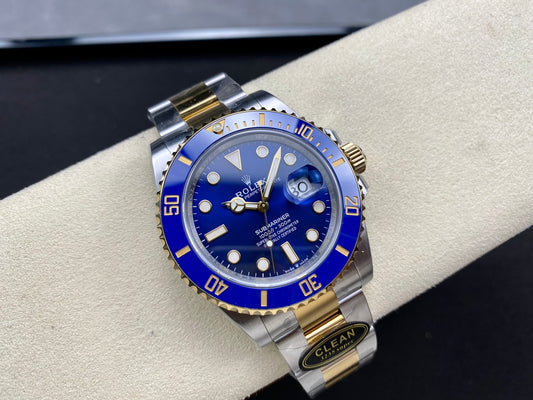 Submariner 126613 LB SS/YG Blue Ceramic 904L Steel Clean 1:1 Best Edition VR3235