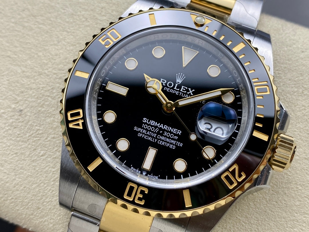 Submariner 126613 LN SS/YG Black Ceramic 904L Steel Clean 1:1 Best Edition VR3235