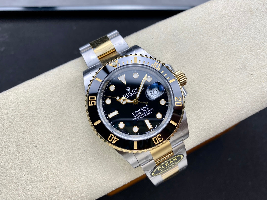 Submariner 126613 LN SS/YG Black Ceramic 904L Steel Clean 1:1 Best Edition VR3235