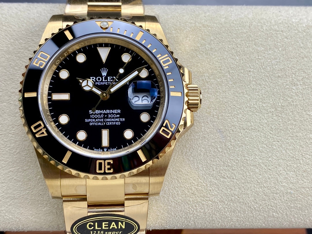 Submariner 41mm 126618 LN Black Ceramic 904L Steel Clean 1:1 Best Edition VR3235