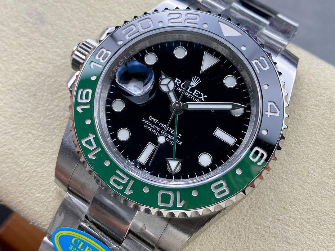 GMT-Master II 1126720 VTNR Black/Green Ceramic Clean Factory 1:1 Best Edition on Oyster Bracelet DD3285 CHS V3