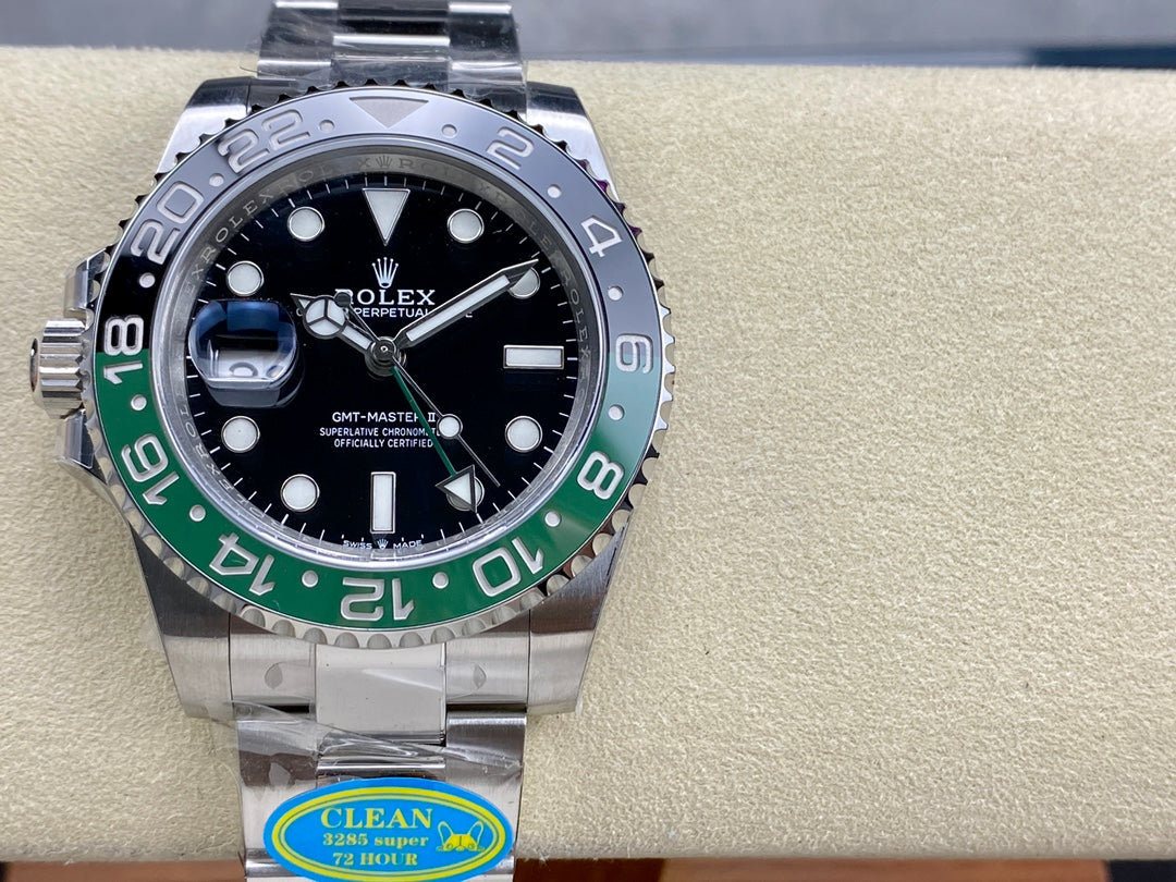 GMT-Master II 1126720 VTNR Black/Green Ceramic Clean Factory 1:1 Best Edition on Oyster Bracelet DD3285 CHS V3