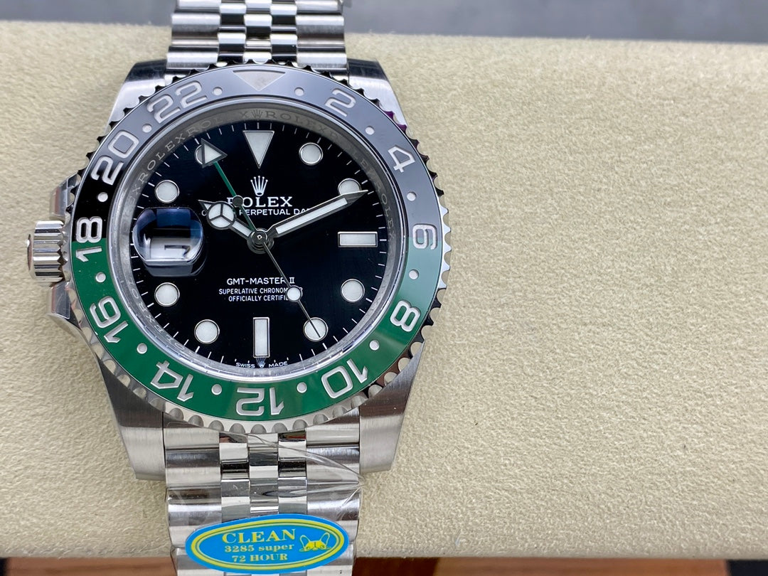 GMT-Master II 1126720 VTNR Black/Green Ceramic Clean Factory 1:1 Best Edition on Jubilee Bracelet DD3285 CHS V3