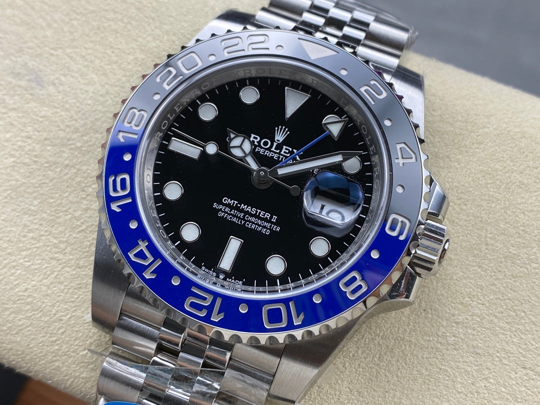 GMT-Master II 126710 BLNR Black/Blue Ceramic Clean Factory 1:1 Best Edition on Jubilee Bracelet DD3285 CHS V3