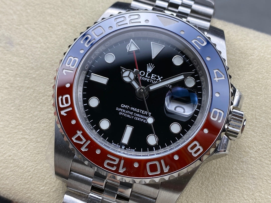 GMT-Master II 126710 BLRO Blue/Red Ceramic Clean Factory 1:1 Best Edition on Jubilee Bracelet DD3285 CHS V3