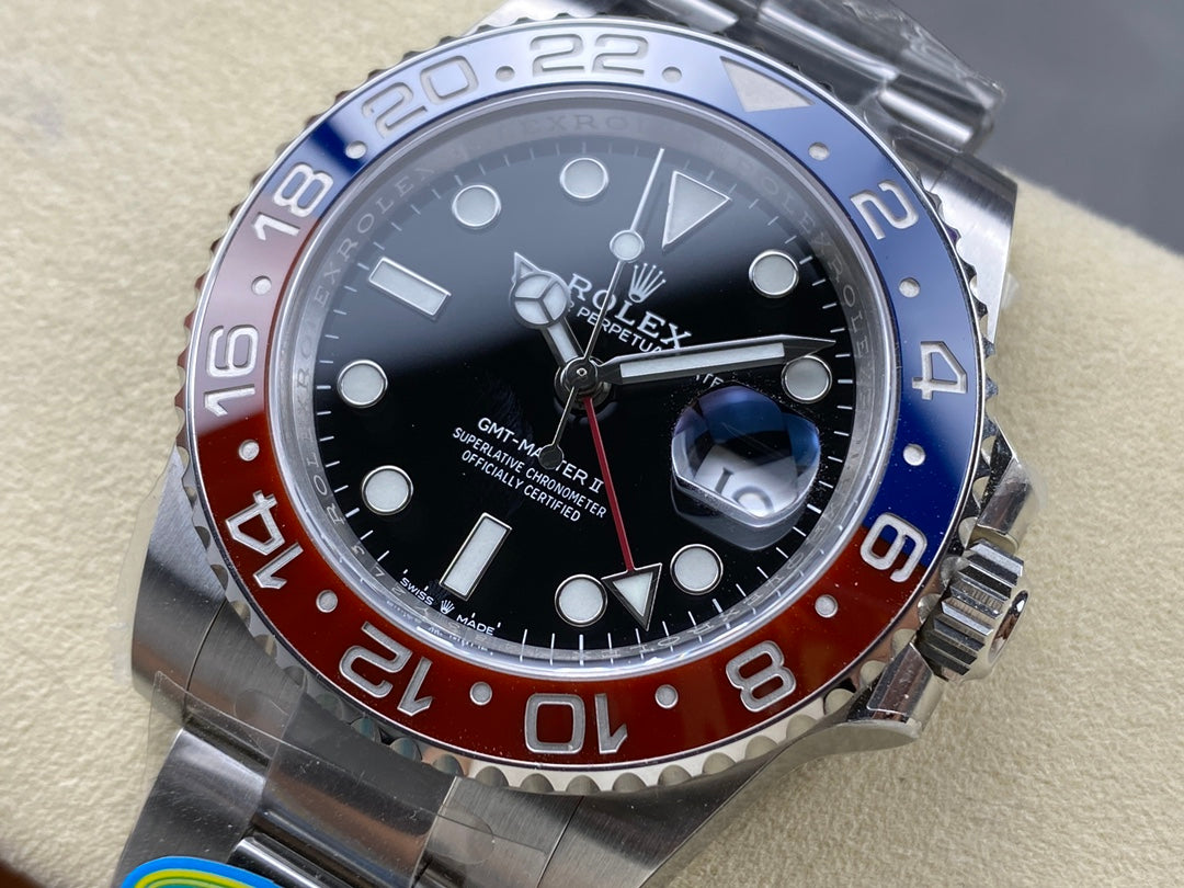 GMT-Master II 126710 BLRO Blue/Red Ceramic Clean Factory 1:1 Best Edition on Oyster Bracelet DD3285 CHS V3