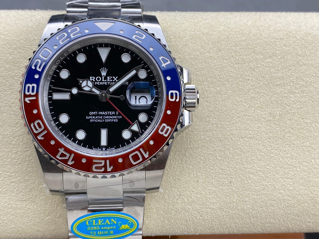 GMT-Master II 126710 BLRO Blue/Red Ceramic Clean Factory 1:1 Best Edition on Oyster Bracelet DD3285 CHS V3
